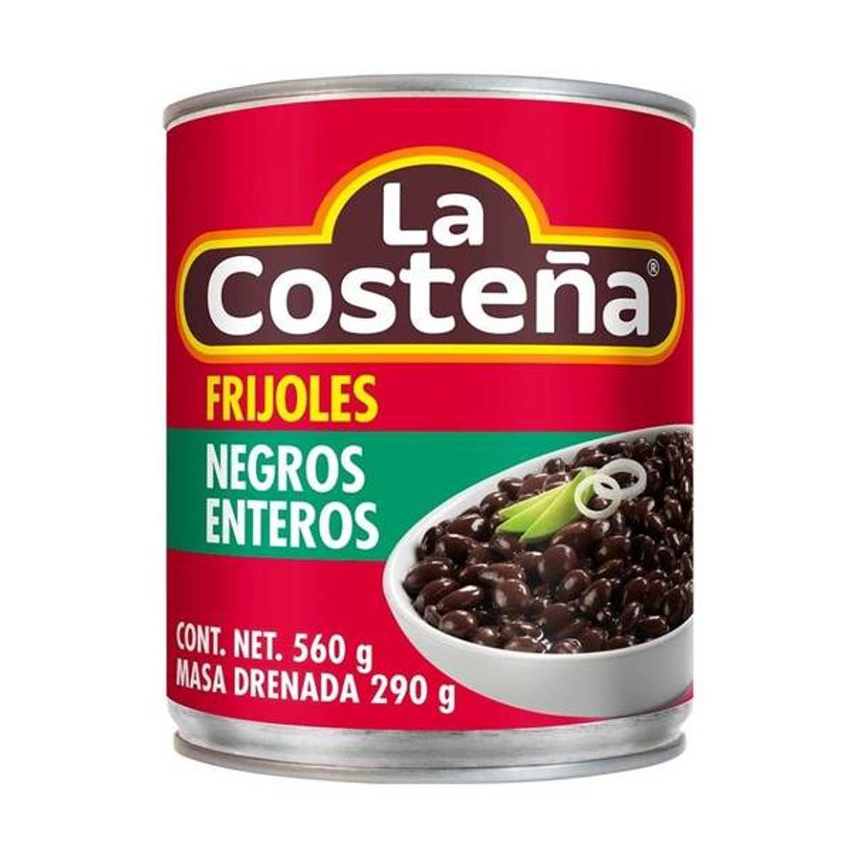 Frijoles Negros Enteros 560g / La Costeña